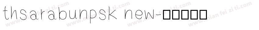 thsarabunpsk new字体转换